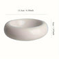 Cat Bowl Ceramic Cat Bowl Dish Pet Bowl Donut Shape Cat Food Bowl Anti-Fall Flip Bowl Non-slip Multiple Colors Shapes Snack Bowl
