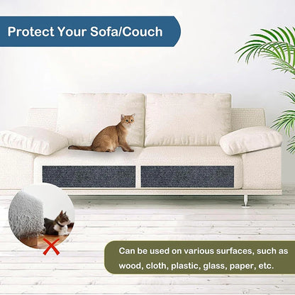 Cat Scratcher Sofa Protector Cats Scratcher Pad Board Protection Trimmable Self-adhesive Carpet Corner Wall DIY Cat Scratch Mat