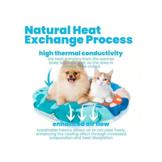 AWYYPet Cooling Mat Gel Ice Mat For Pets Ice Pad Thickened Non-Slip Easy-Clean Durable Small Animal Indoor/Outdoor Cooling Solu