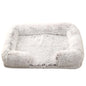 Half Surround Dog Bed Soft Square Pet Cat Sofa Full Filling Medium Pet Dog Kennel Plush Cat Cushion House
