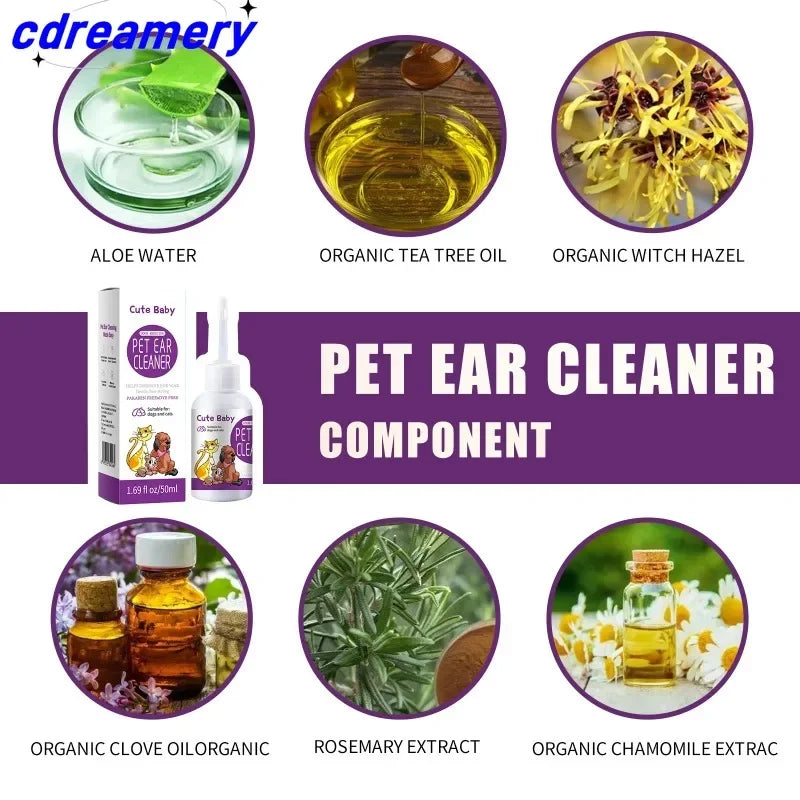 CDY  ear droppings, and ear drops. Suitable for cats and dogs to relieve itching and clean the ear canal