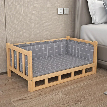 Simplicity Wooden Dog Bed Can Be Used As Bedside Table Dog Kennel Four Season Universal Environment protection Practical Pet Bed