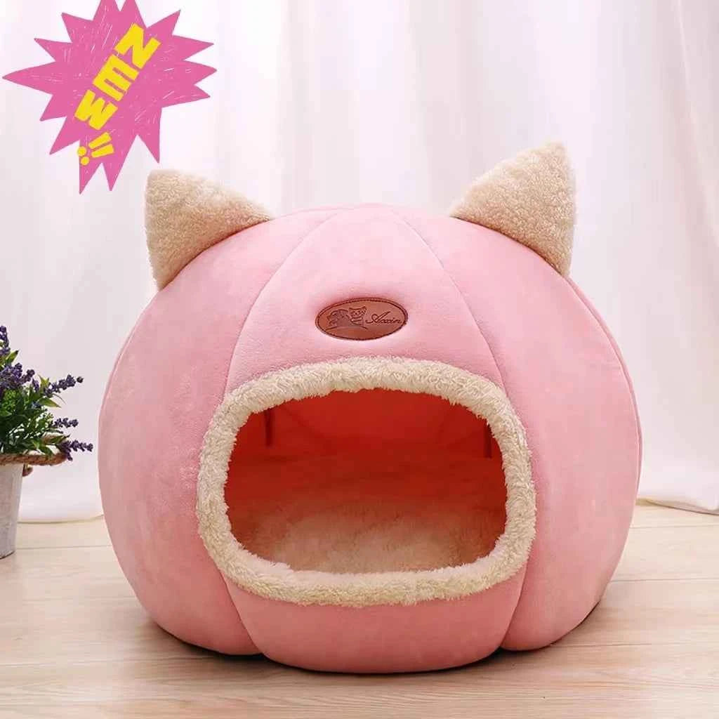 New Deep Sleep Comfort In Winter Cat Bed Iittle Mat Basket Small Dog House Products Pets Tent Cozy Cave Nest Indoor Cama Gato