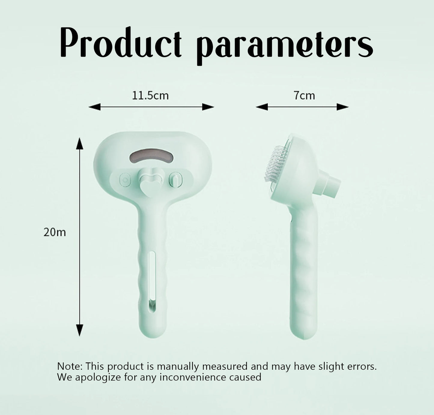 Dog Comb Pet Steam Massage Brush Safe Round Head Soft Teeth Spray Hair Removal Comb for Dog Universal for Cats Dogs Accessories