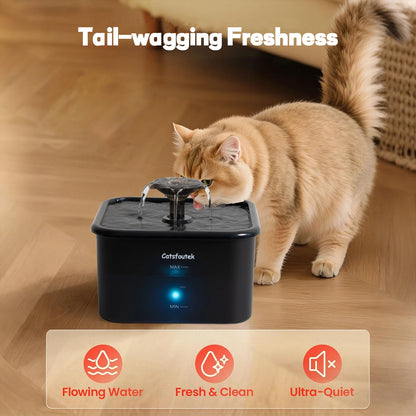 2.2L Automatic Cat Water Fountain Operated Automatic Pet Water Fountain With Motion Sensor Dog Cat Water Dispenser Bowl