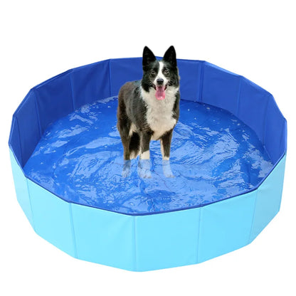 Foldable Cat Pool Toy Play Water Bath Tub for Dogs and Cats Summer Cool Pet Cleaning Basin with Turtle Starfish Octopus Design