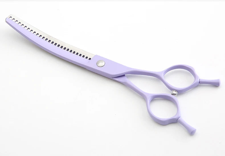 Fenice Dog Beauty Scissors Colorful 6.5/7/7.5 inch JP440C Professional Dog Grooming Scissors Curved Thinner Chunker Shears Tools