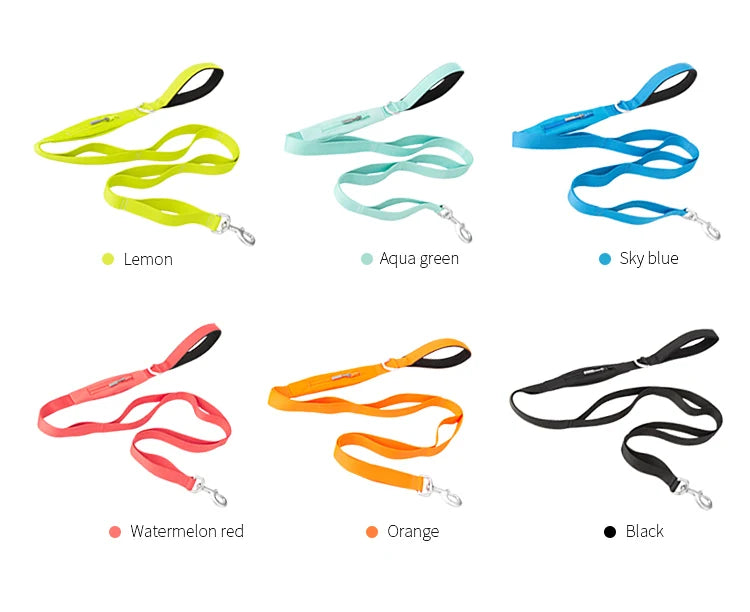 SMALL COMBINATION Lightweight Dog Leash for Small, Medium, Large Double Handle Dog Leash Puppy Pocket Designer running Pet Leash