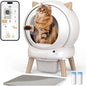 Self Cleaning Litter Box - E2 Automatic Cat Litter Box Large Smart Self Cleaning Robot for Cats, Double Safety Protection