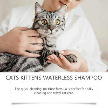 Waterless Cat Shampoo With No Need To Rinse Foam To Clean Cat Leave-in Foam Is Gentle And Non Irritating,60ml