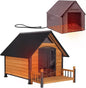 Large Outdoor Heated Dog House for Small, Medium, and Large Dogs with Insulated Metal Frame Kennel