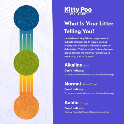 Health Indicating Cat Litter 2Bag NonClumping Lightweight with Disposable 2Pack Cat Litter Box Non Clumping Super Absorbent Odo