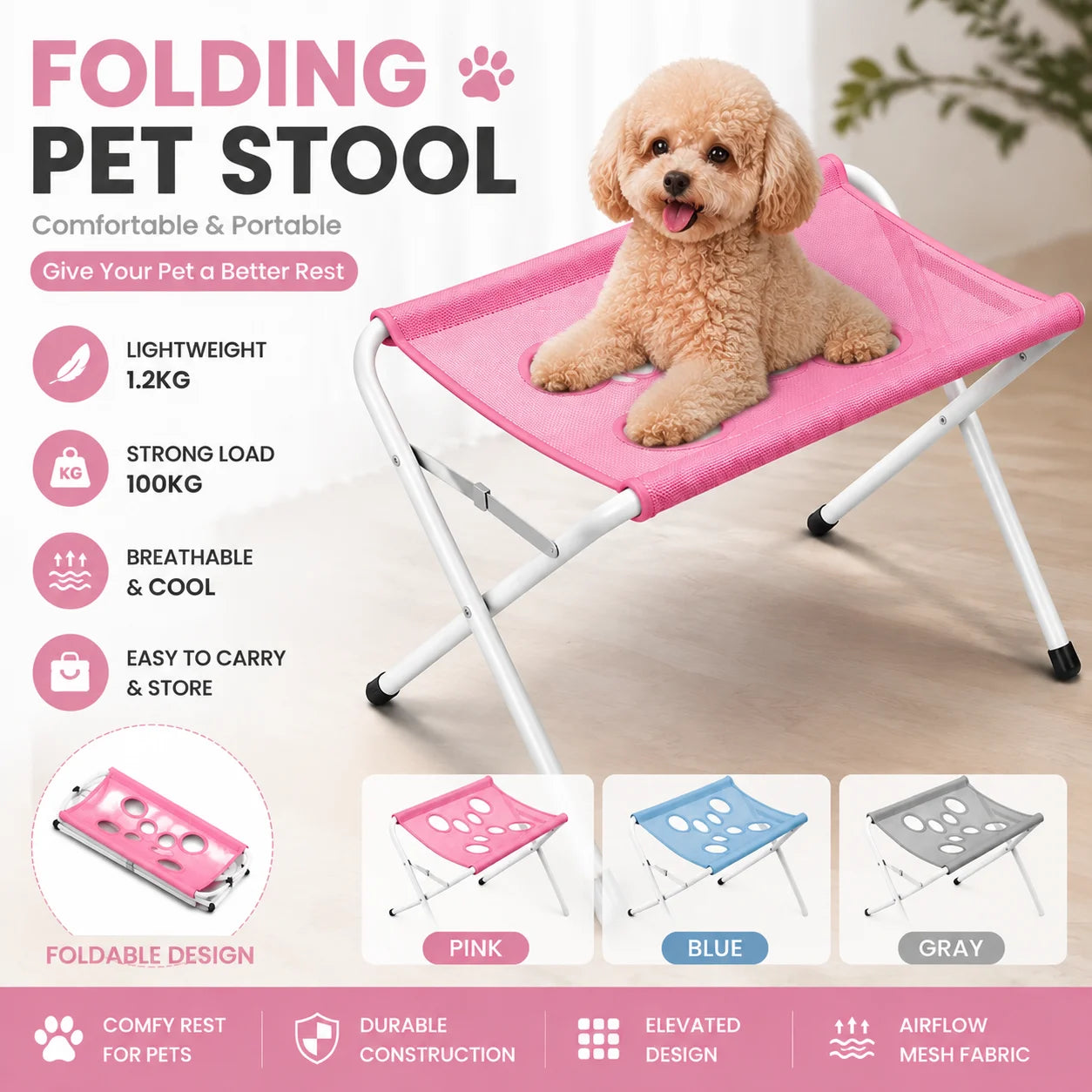 Pet Grooming Hammock Restraint Bag For Small Dogs Cats Nail Clipping Bathing Fixed Holder Anti‑Scratch Anti‑Bite Pet Bath Helper