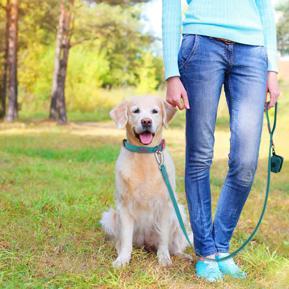 Dog Poop Bag Holder Leash Generation Medium Adjustable Two Piece Dog Lleash Walking Bags Lead Lea