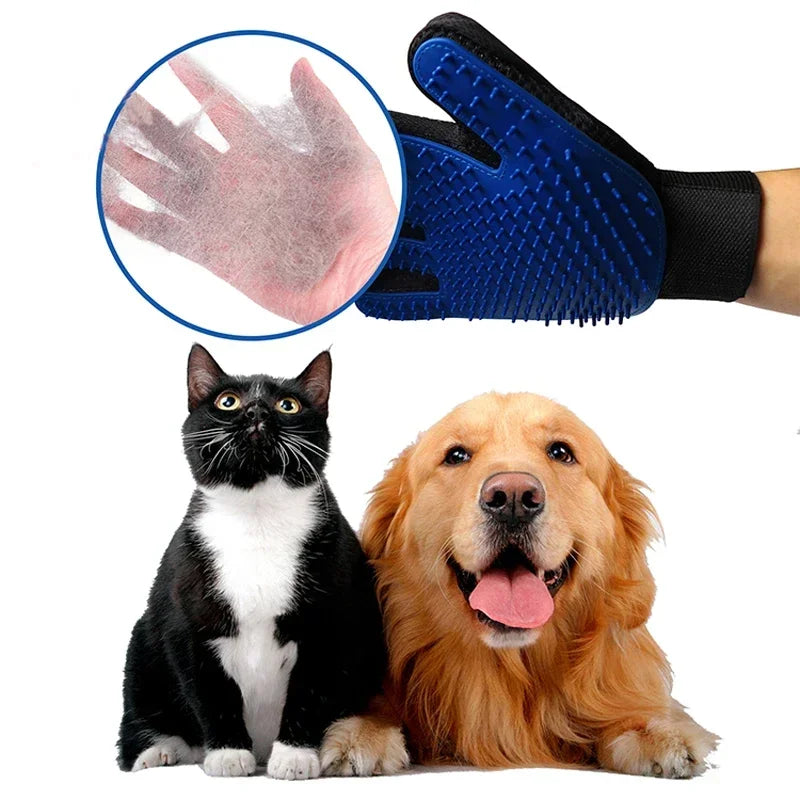 New Silicone Cat Hair Remove Gloves Rubber Pet Beauty Cleaning Grooming Effective Massage Dog Combs Floating Brush Glove