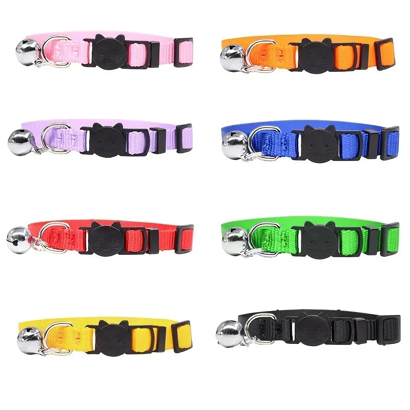 Personalized Cute ID Tag Cat Collar - Safe Breakaway Design with Engraved Name Phone Number Ideal Gift for Cat Lovers Pet Owners