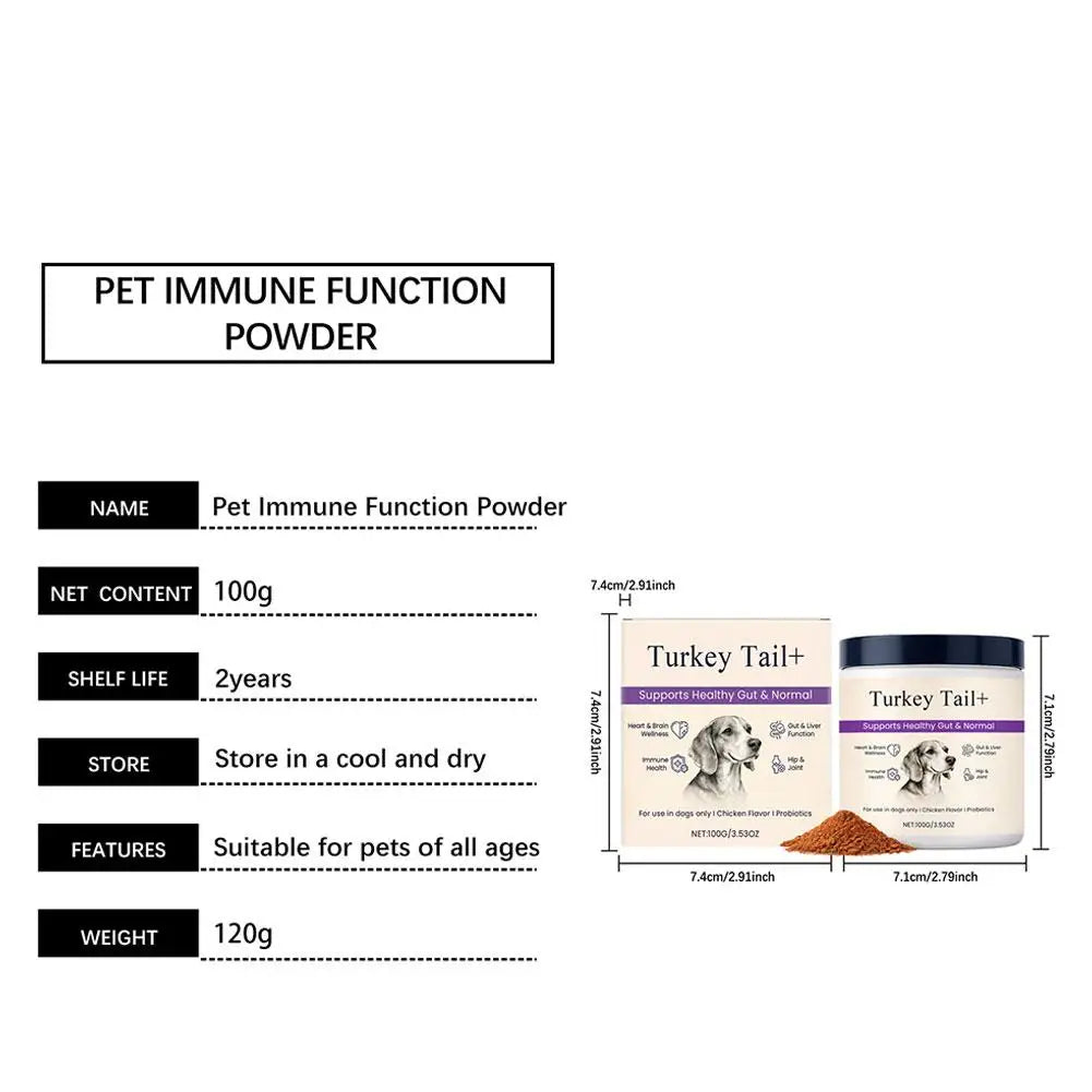 Bacon Flavor Dog Probiotic Powder Gut Flora Balance Digestive Aid Intestinal Health Care For Puppy Adult Dogs