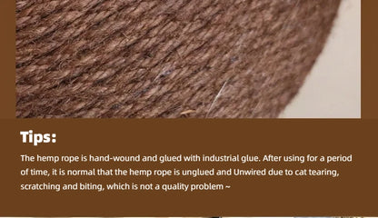 Mushroom Sisal Cat Scratching Post & Board, Vertical Claw Grinding Pad, Durable Non-Shed Cat Scratching Supplies