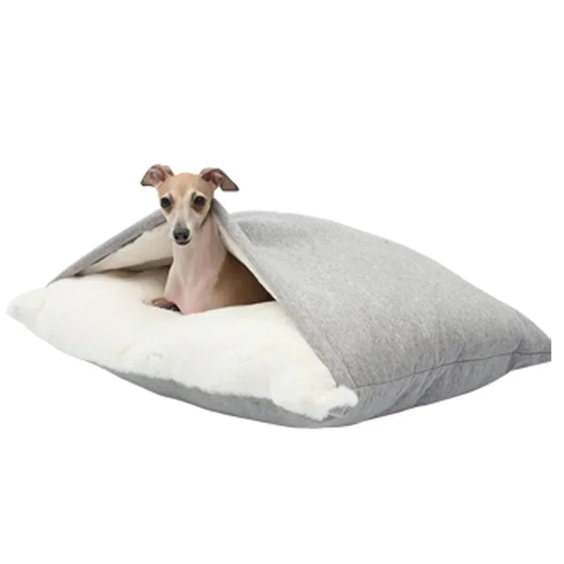 Bite-Resistant Washable Pet Bed - Winter Warm Removable Plush Cushion Large Dog Kennel Sofa Mat & Cat Sleeping Bag for Pets