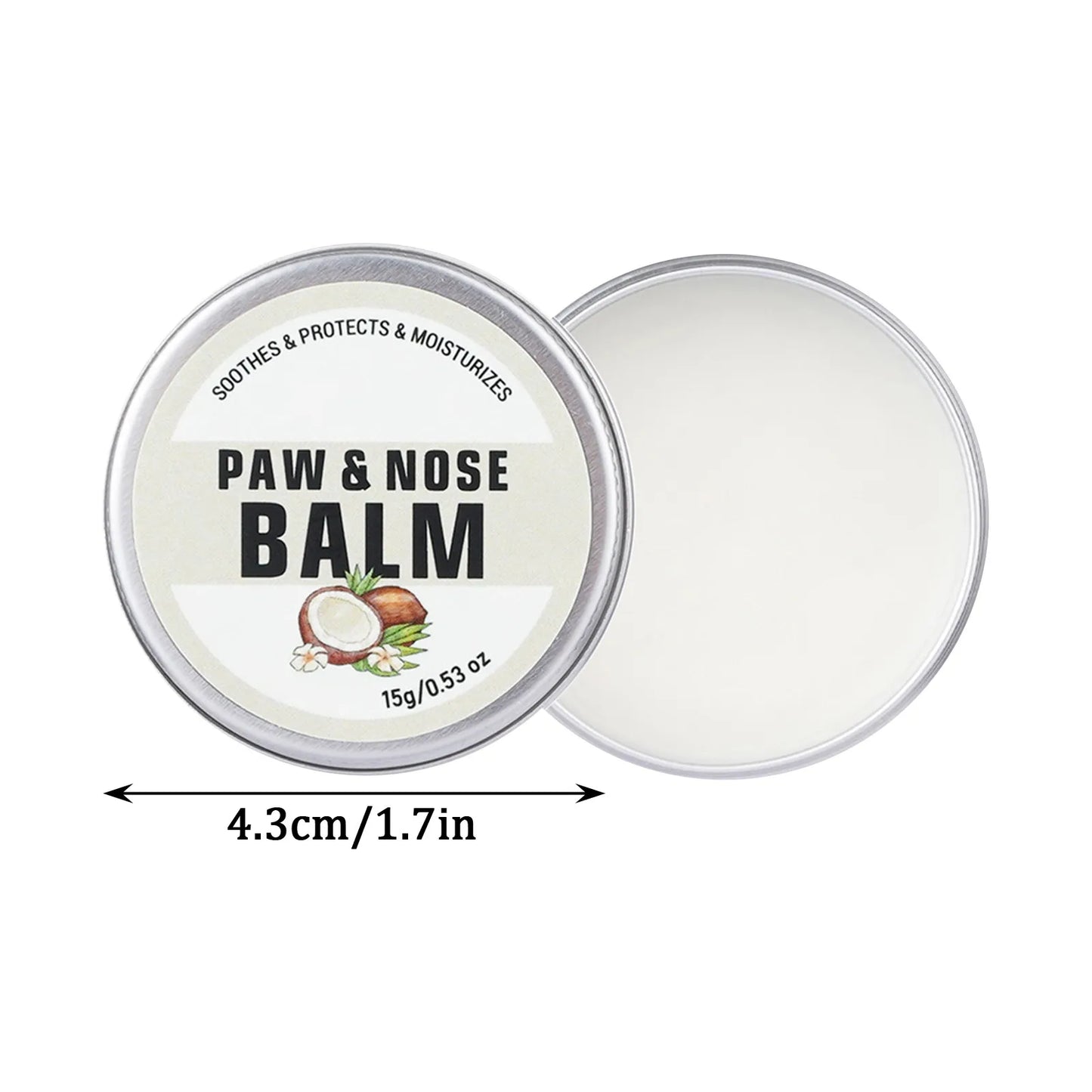 Dog Nose and Paw Balm Pet Feet Moisturizer Anti-dry Cream for Cats Dogs All-natural Additive-free Tasteless Pet Accessories