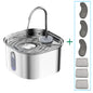 Automatic Cat Water Fountain Stainless Steel Pet Fountain Dog Water Dispenser With USB Electric Ultra-Quiet Pump Cat Supplies