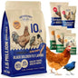10lb Dried Black Soldier Fly Larvae - More Calcium Than Mealworms for Chickens - High Protein Chicken Feed Treats for Laying He