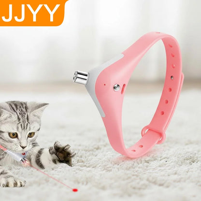 Laser Tease Cat Toys Automatic Collar Interactive Pet Self Play Smart Cat Entertainment Toy