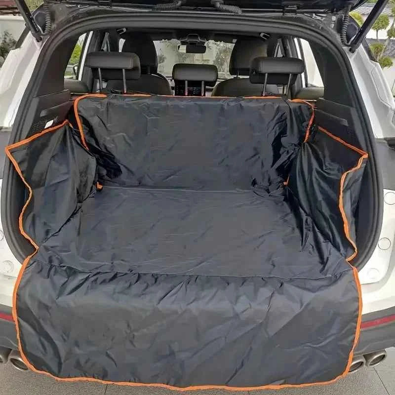 Durable Polyester Auto Trunk Mat for Pets - Non-Slip, Scratch-Resistant, Easy-Clean Mat for SUVs and Cars, Pet Safety Mat