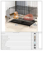 Indoor Dog Cage Villa with Toilet Small Dog Shelter for Pomeranian And Teddy Dogs Family Pet Cage with Tray