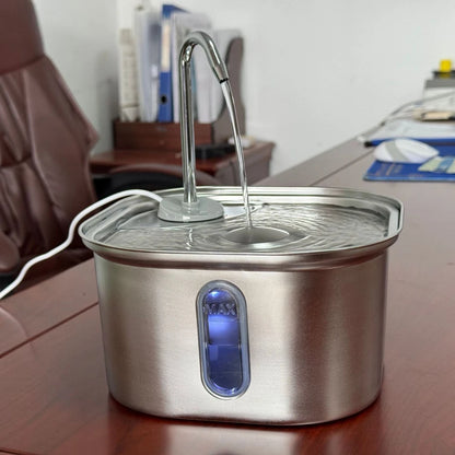 Automatic Cat Water Fountain Stainless Steel Pet Fountain Dog Water Dispenser With USB Electric Ultra-Quiet Pump Cat Supplies