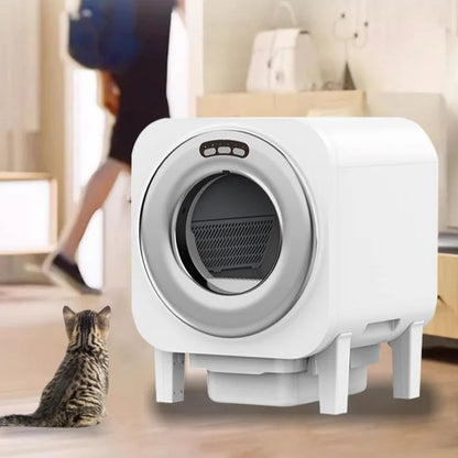 Pet Intelligent Cat Toilet, Electric Cat Litter Box, Large Automatic Poop Scoop, Cat Iitter Machine To Prevent Splashing Outside