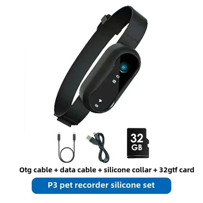 Waterproof Mini Body Camera for Dogs Cats, Outdoor Adventures Pet Camera Cam Smart Collar HD 1080P WiFi App with Video Recording