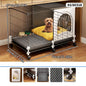 Dog Cage for Small and Medium-Sized Dogs, Indoor Household Use, Teddy Bichon Dog House with Tray, Integrated Toilet, Cat Cage, Dog Fence