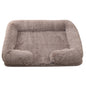 Half Surround Dog Bed Soft Square Pet Cat Sofa Full Filling Medium Pet Dog Kennel Plush Cat Cushion House