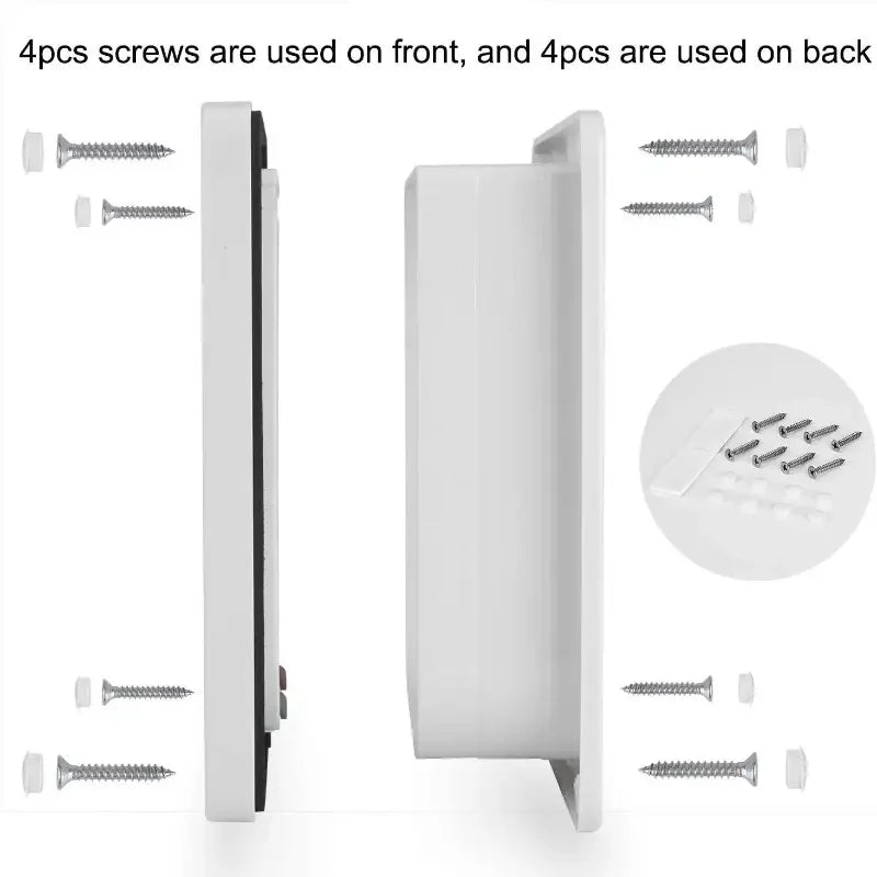 Pet Door 4 Way Locking Security Lock ABS Dog Cat Weatherproof Flap Door Controllable Switch Direction Doors Small Pet Supplies