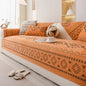 Chenille Sofa Cover Anti-slip Geometric Couch Slipcover Winter Warm ArmChair Protector for Living Room 1/2/3/4 Seater L Shaped