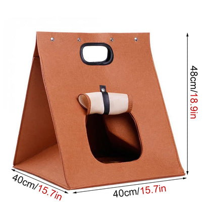 Felt Pet Nest Creative Breathable Collapsible Cat Bed House Warm Nest For Cat Portable Carrier Bag Outdoors