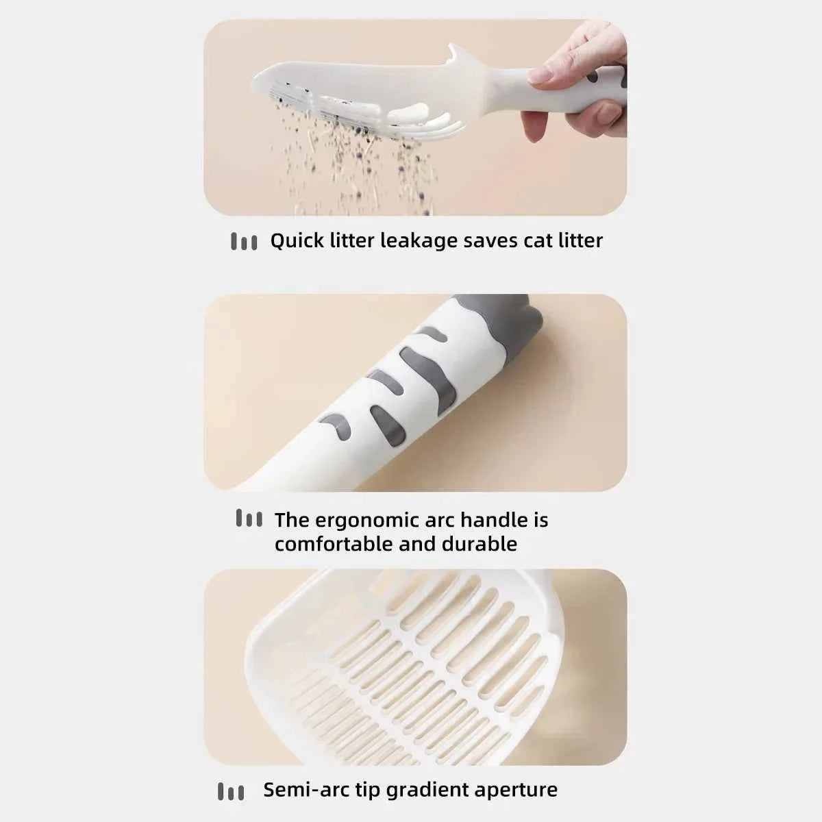 Cat Litter Shovel Scoop Plastic Pet Toilet Poop Artifact Garbage Sand Shovel Pet Cleaning Artifact Dog Shovel Pet Cleaning Tool