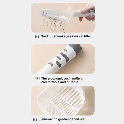 Cat Litter Shovel Scoop Plastic Pet Toilet Poop Artifact Garbage Sand Shovel Pet Cleaning Artifact Dog Shovel Pet Cleaning Tool