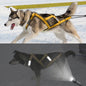 Dog Sledding Harness Refletive Pet Weight Pulling Sled Harness Vest For Medium Large Dogs Husky Canicross Skijoring Scootering