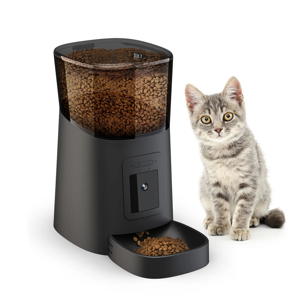6L Large Capacity Intelligent Wifi Automatic Pet Feeder For Pet Cats Dogs Smart Food Dispenser APP Timer Pet Feeding Bowl