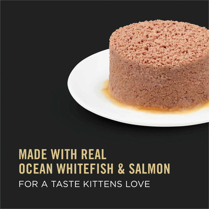 Purina Pro Plan Grain-Free Ocean Whitefish Salmon Wet Kitten Food 3 oz Cans 24 Pack