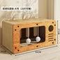 Cardboard Cat Scratcher House Lounge Bed Hideout Durable Furniture Protector Cat Play House for Indoor Cats Rest Exercise