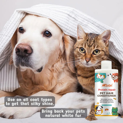 Pet Conditioner Cat Dog Shower Gel Shampoo Deep Cleaning Deodorizing Anti Itch Hair Soft Fluffy Lasting Fragrance Pet Supplies