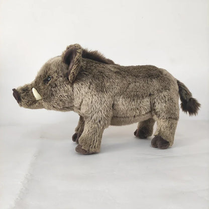 Vicious African Pig Plush Toy Frightening Wild Boar Stuffed Animal Dolls Ideal Birthday Gifts For Boys Decoration Dropshipping