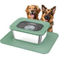 Stainless Steel Dog Water Bowl, No Spill Anti-Splash Dog Bowls with XXL Silicone Mat, Spill-Proof Slow Feeder for Messy Drinker