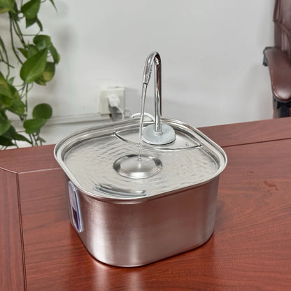Automatic Cat Water Fountain Stainless Steel Pet Fountain Dog Water Dispenser With USB Electric Ultra-Quiet Pump Cat Supplies