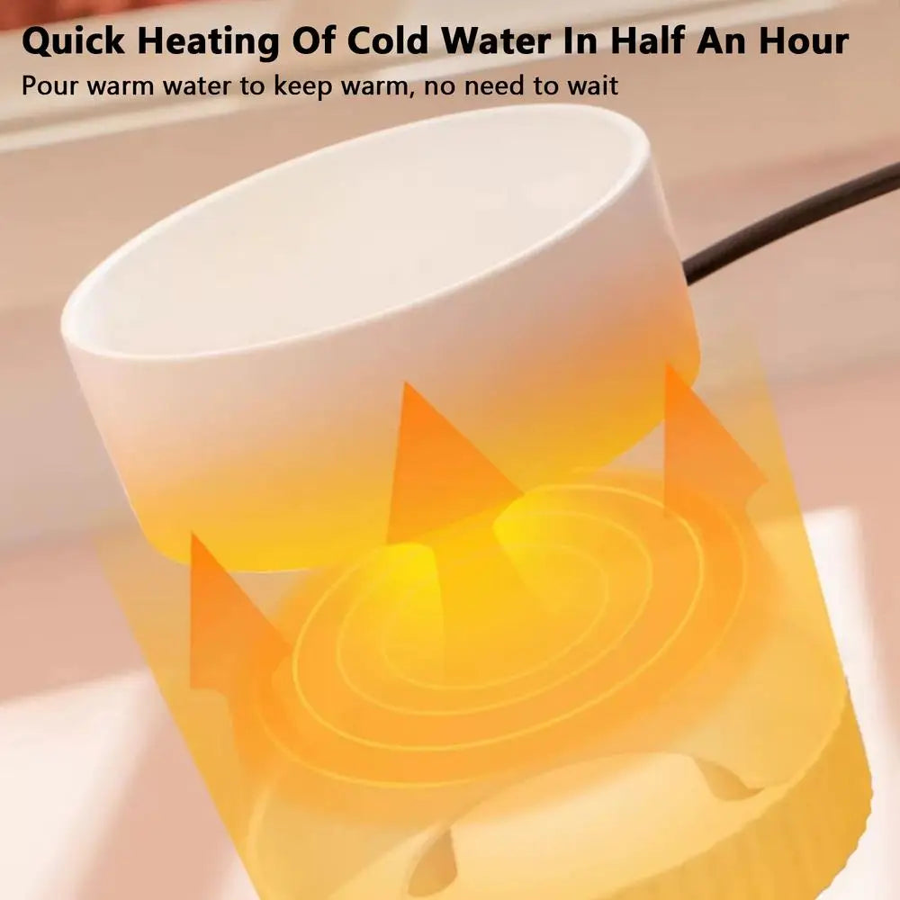 Pet Water Dispenser Heated Pet Water Bowl Thermal Pet USB Dog Dispenser Bowl Heated Rechargeable Cat Food Drinking Supplies