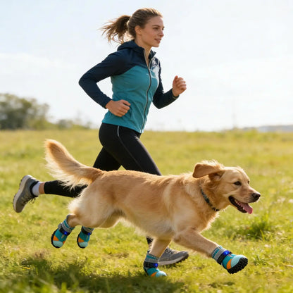 Light Up Dog Shoes Breathable Pet Supplies Doggy Shoes Cat Glowing Boots For Puppy Kitten Summer Outdoor Night Walks Training