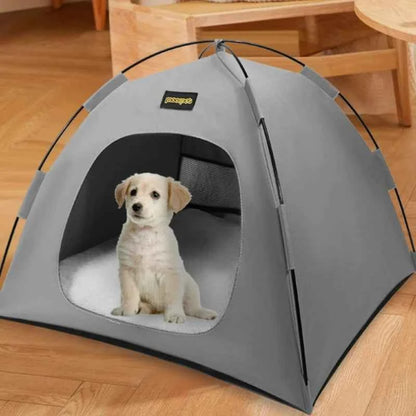 Tent Shape Cat Beds Removable Convenient Storage Pet Bed Portable Outdoor Travel Sunshade Cat and Dog Tent Pet Essentials